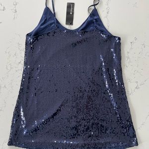 Sequin Shift Dress - Navy -size XL